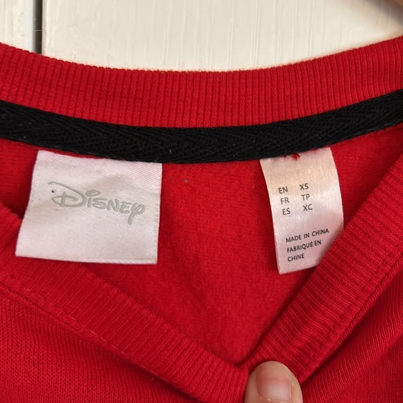 Disney Mickey Mouse Cropped Sweater Sz S - Picture 3 of 4